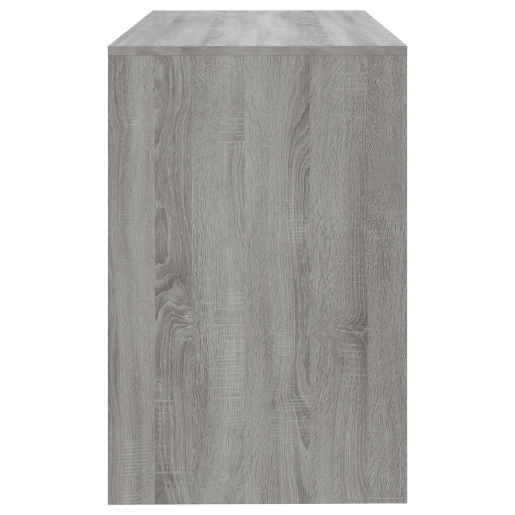 vidaXL Rašomasis stalas, pilkos ąžuolo spalvos, 101x50x76,5cm, MDP