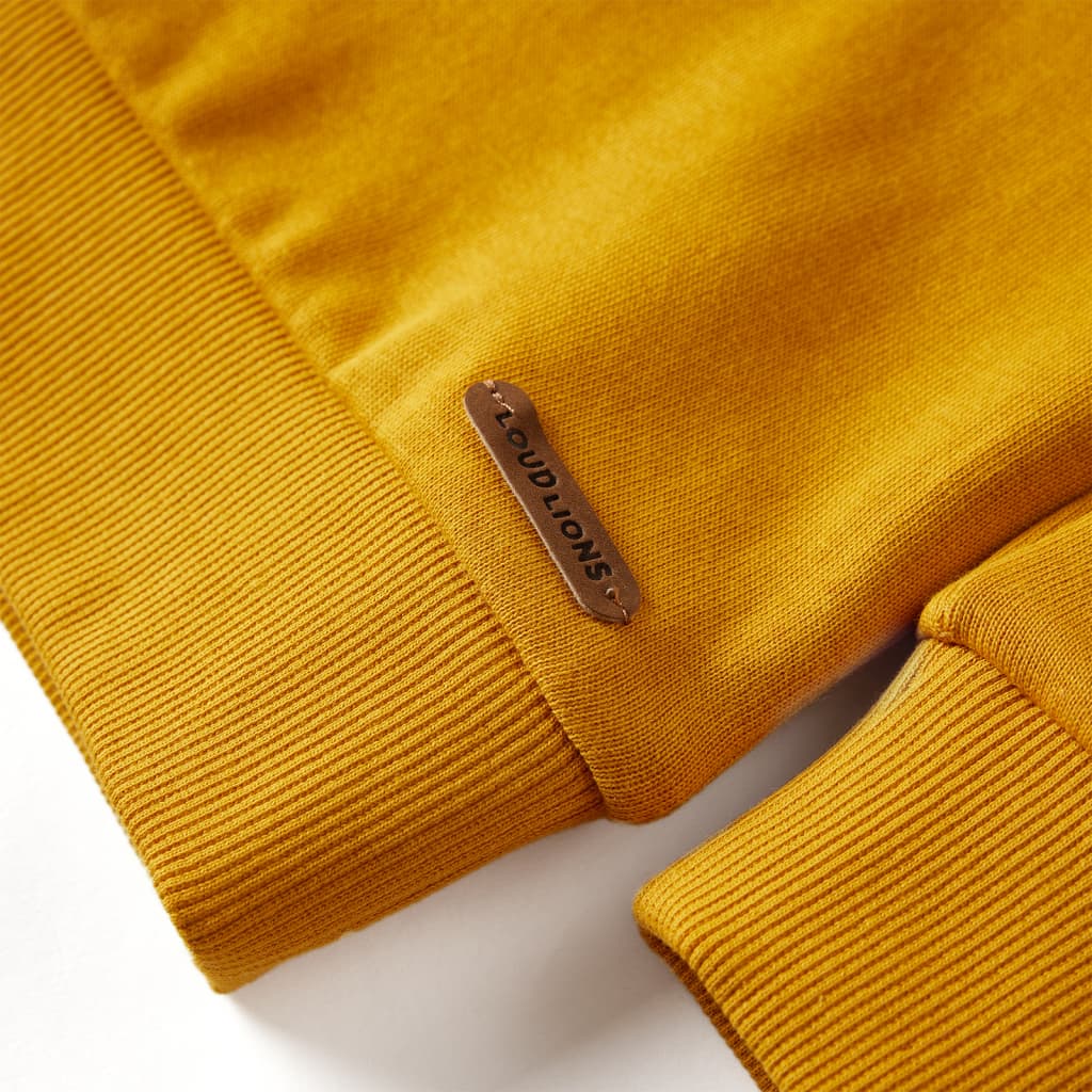 Vaikiškas sportinis megztinis, geltonai rudos spalvos, 92 dydžio