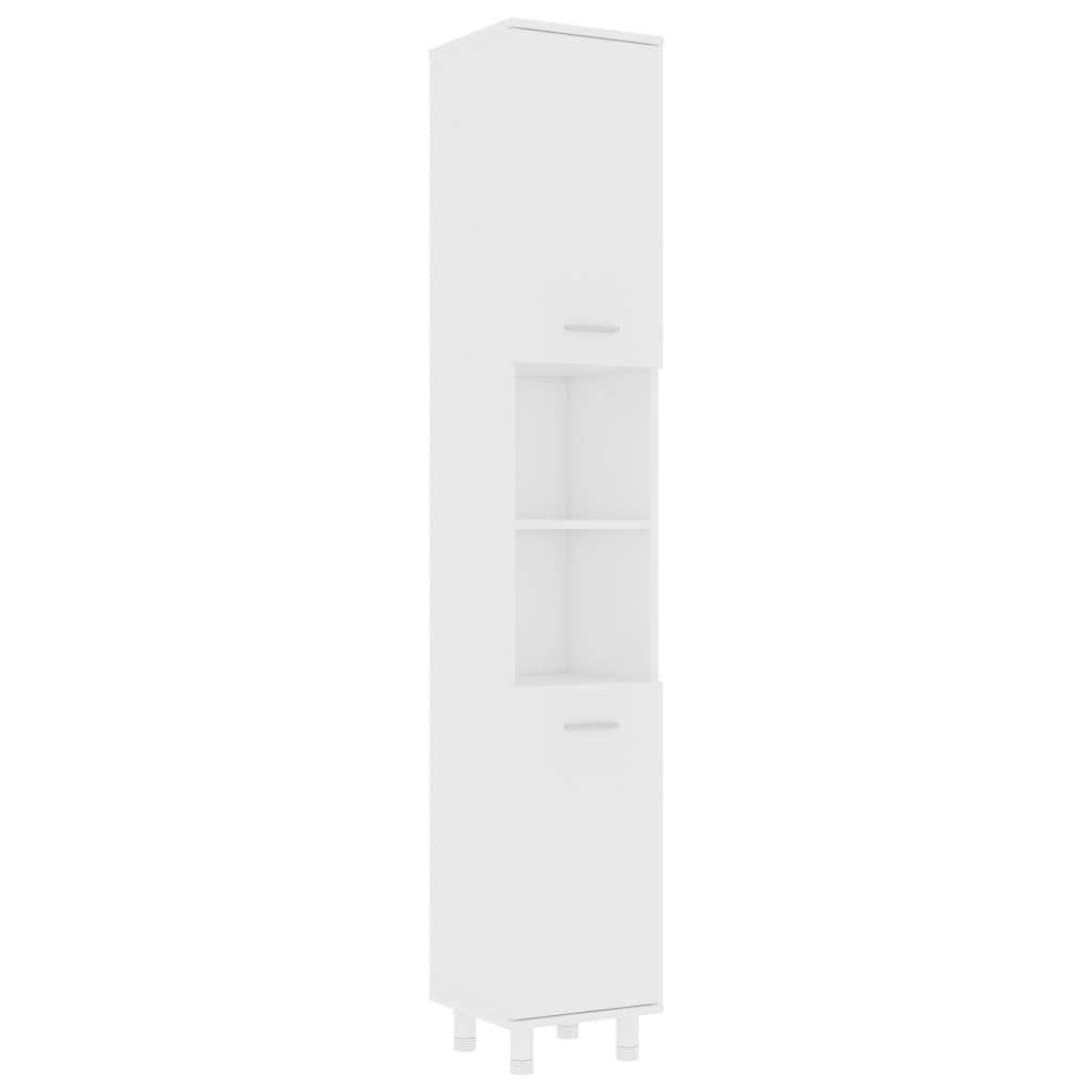 vidaXL Vonios kambario spintelė, baltos spalvos, 30x30x179cm, MDP