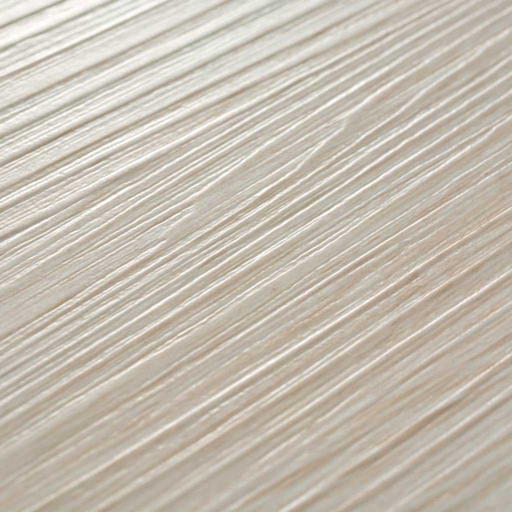 vidaXL Grindų plokštės, ąžuolo baltos, PVC, 4,46m², 3mm, nelipnios