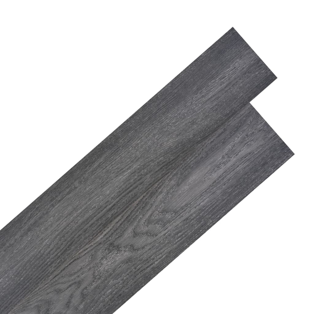 vidaXL Grindų plokštės, juodos ir baltos spalvos, PVC, 5,21m², 2mm