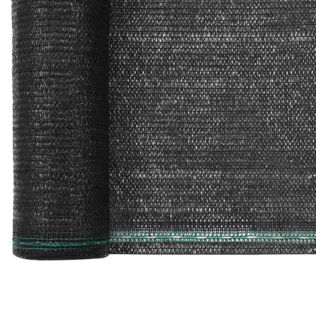 vidaXL Uždanga teniso kortams, juoda, 1,2x100m, HDPE
