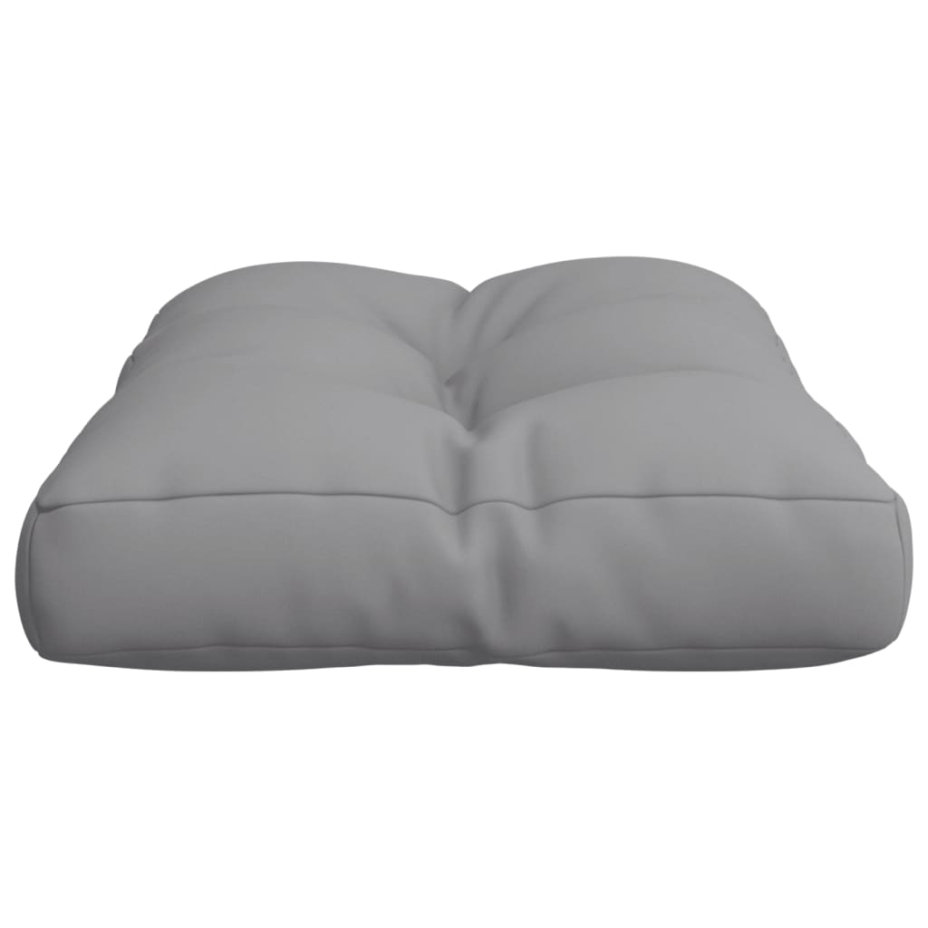 vidaXL Paletės pagalvėlė, pilkos spalvos, 50x40x12cm, audinys