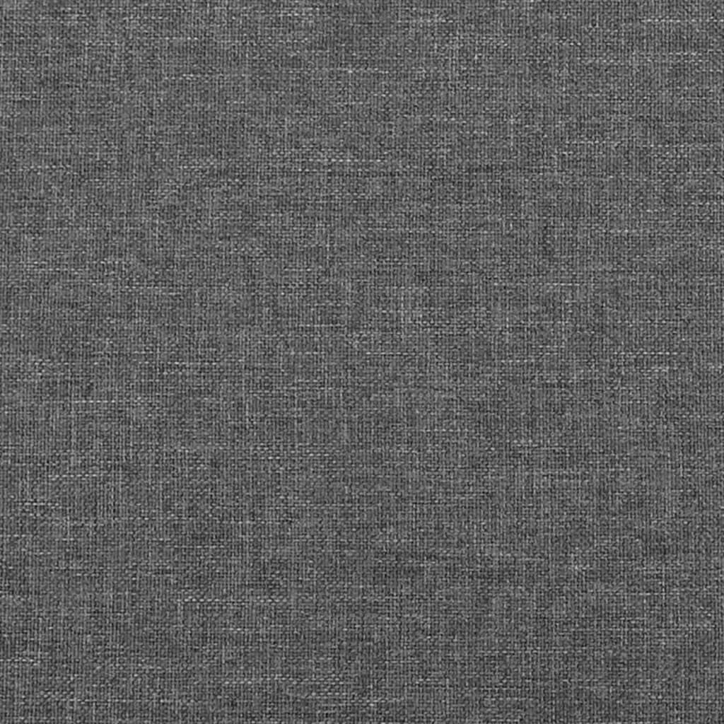 vidaXL Galvūgalis su auselėmis, tamsiai pilkos,203x16x78/88cm, audinys