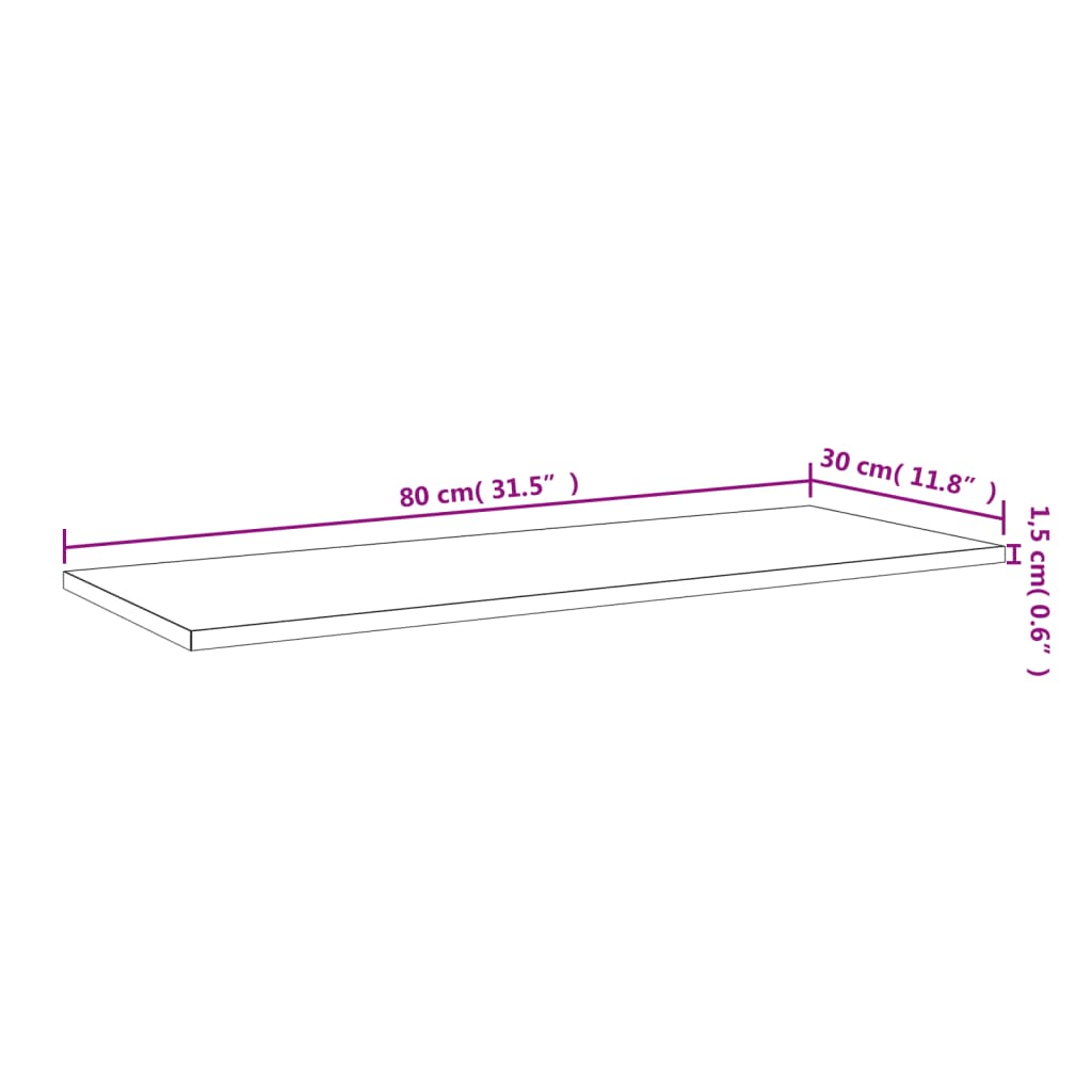vidaXL Knygų lentynos plokštės, 4vnt., baltos, 80x30x1,5cm, MDP