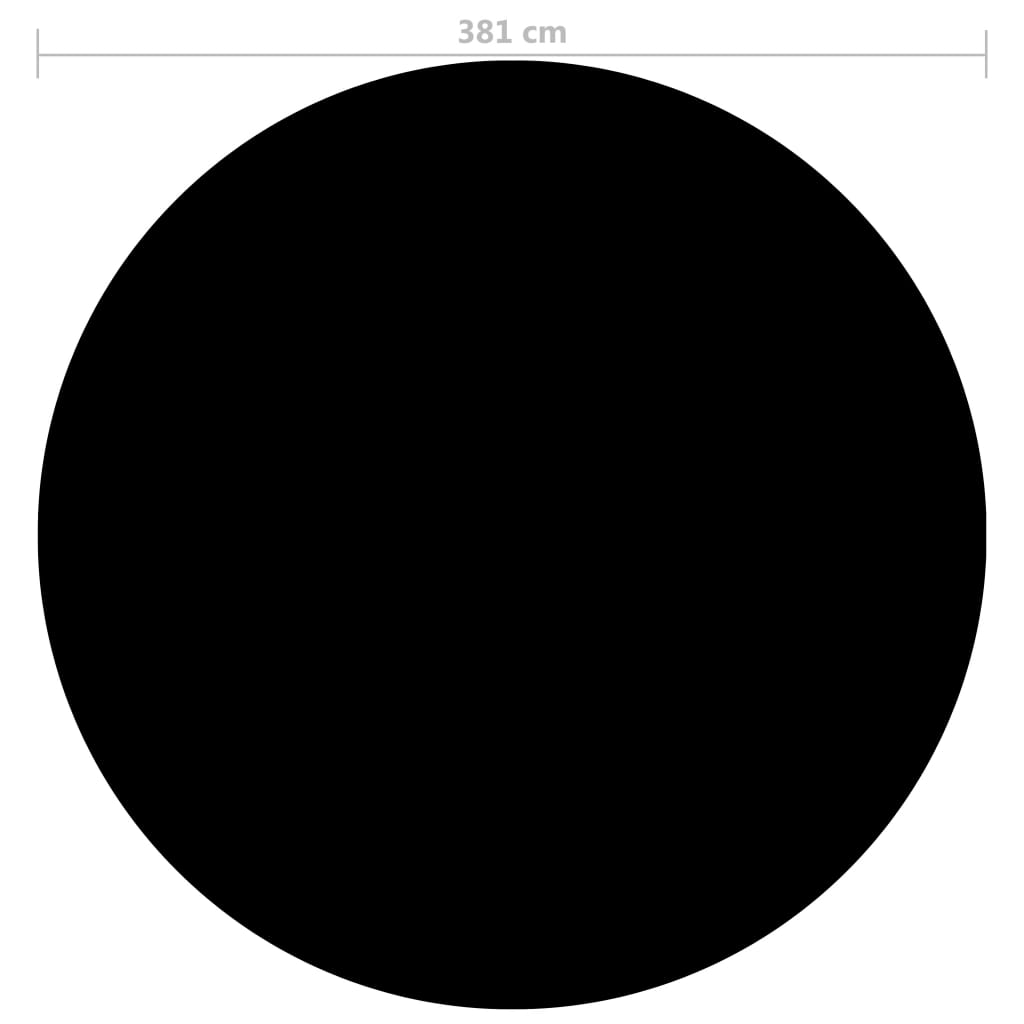 vidaXL Baseino uždangalas, juodos spalvos, 381cm, PE