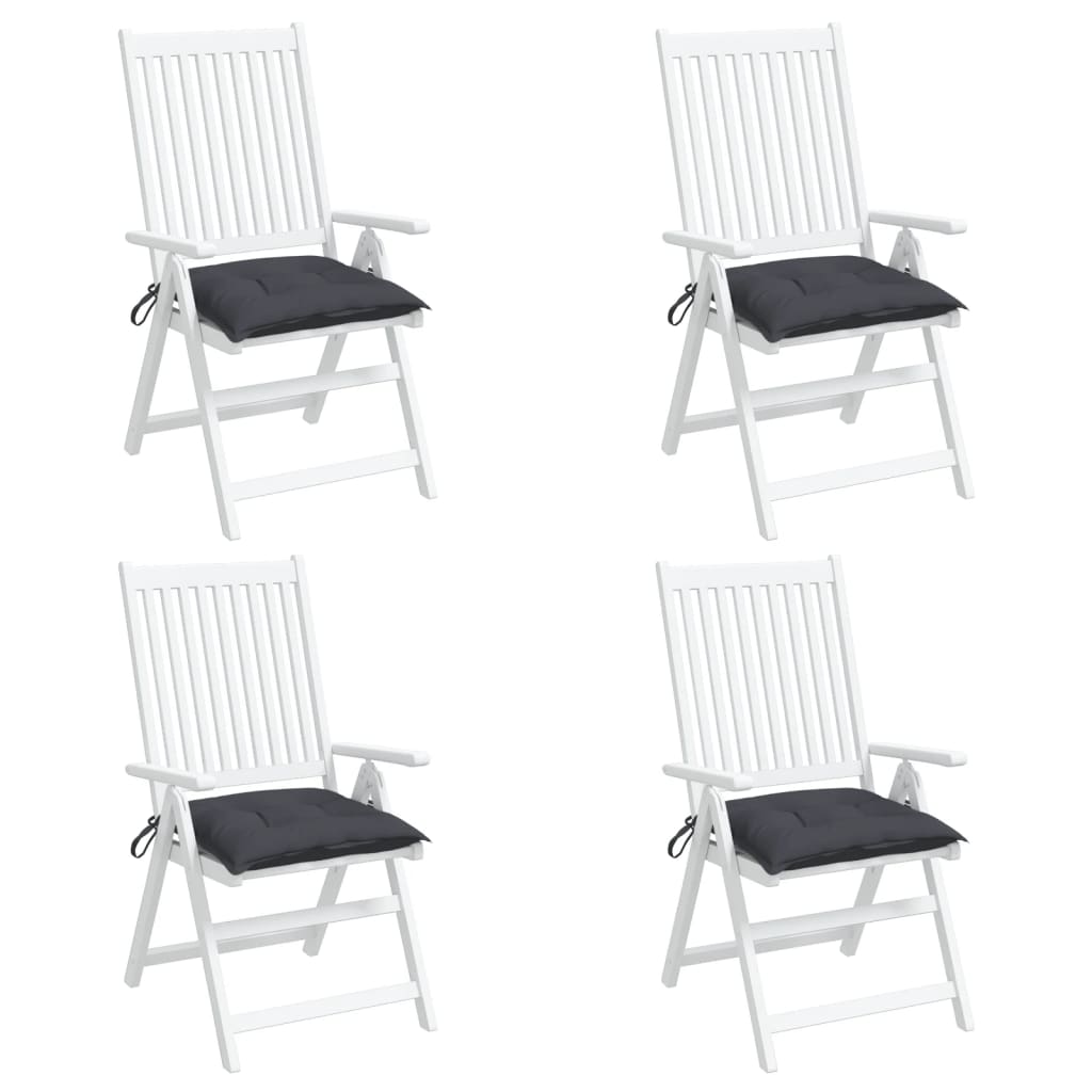 vidaXL Kėdės pagalvėlės, 4vnt., antracito, 50x50x7cm, oksfordo audinys