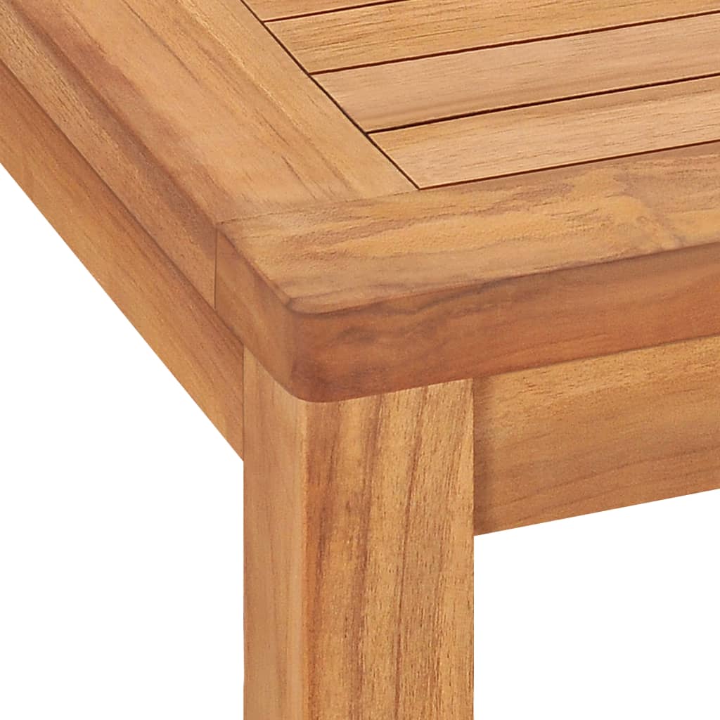 vidaXL Sodo valgomojo stalas, 140x80x77cm, tikmedžio medienos masyvas