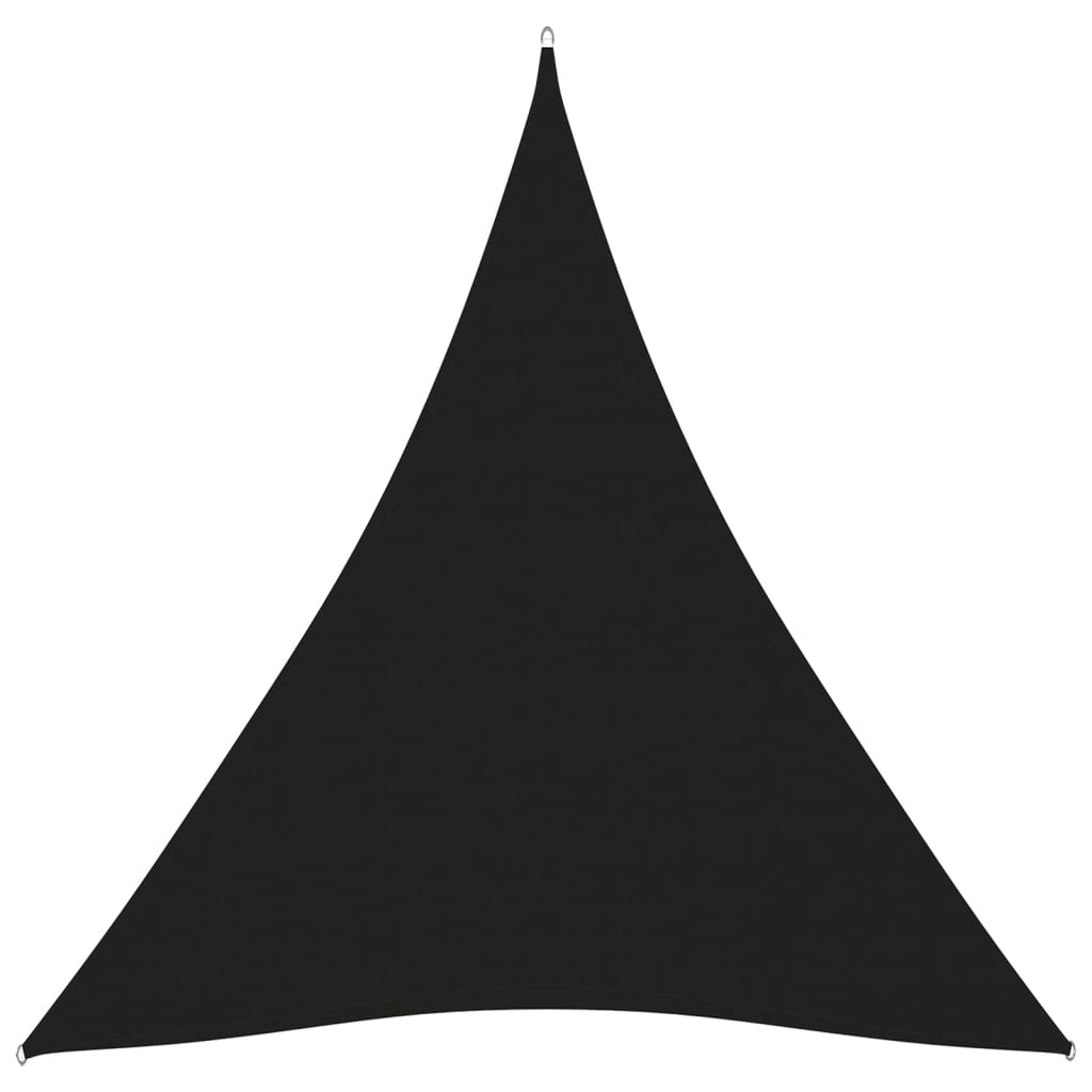 vidaXL Uždanga nuo saulės, juoda, 5x7x7m, oksfordo audinys, trikampė