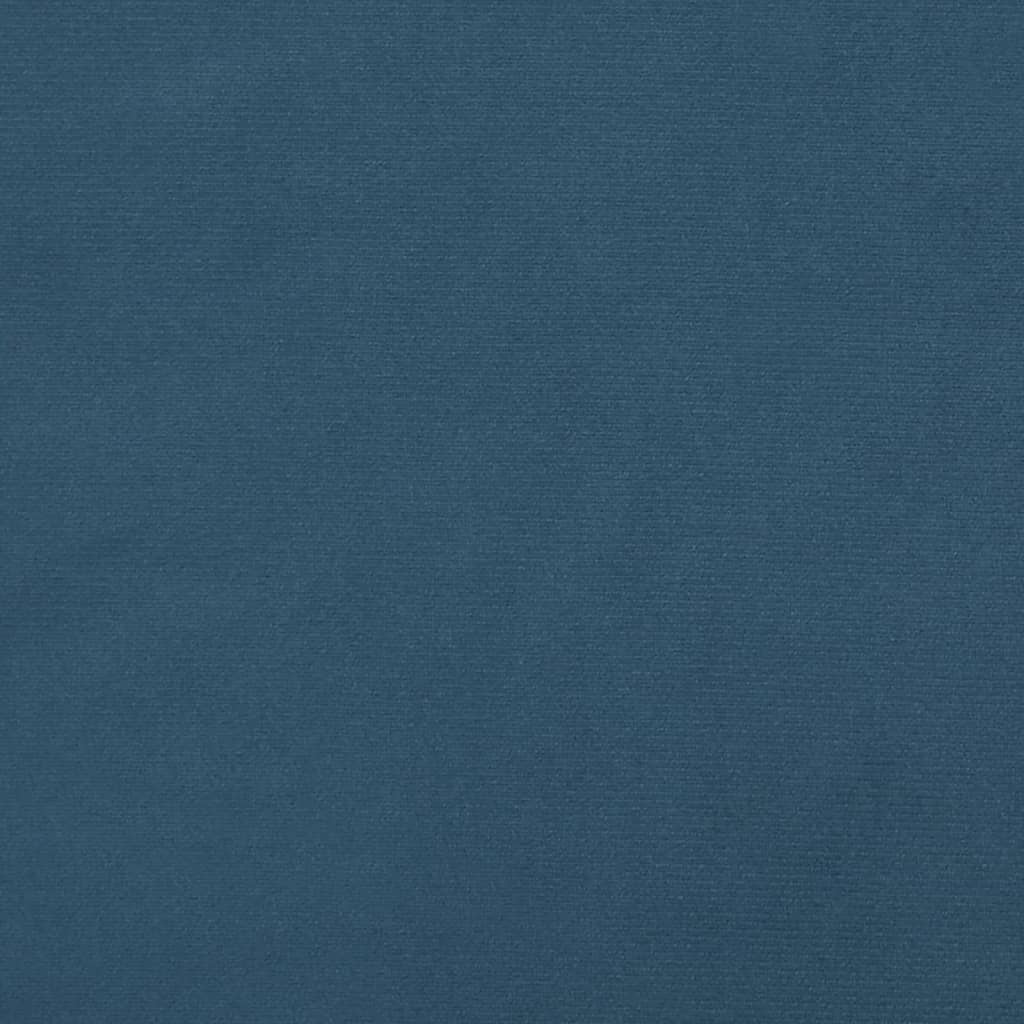 vidaXL Lovos rėmas, tamsiai mėlynos spalvos, 100x200 cm, aksomas