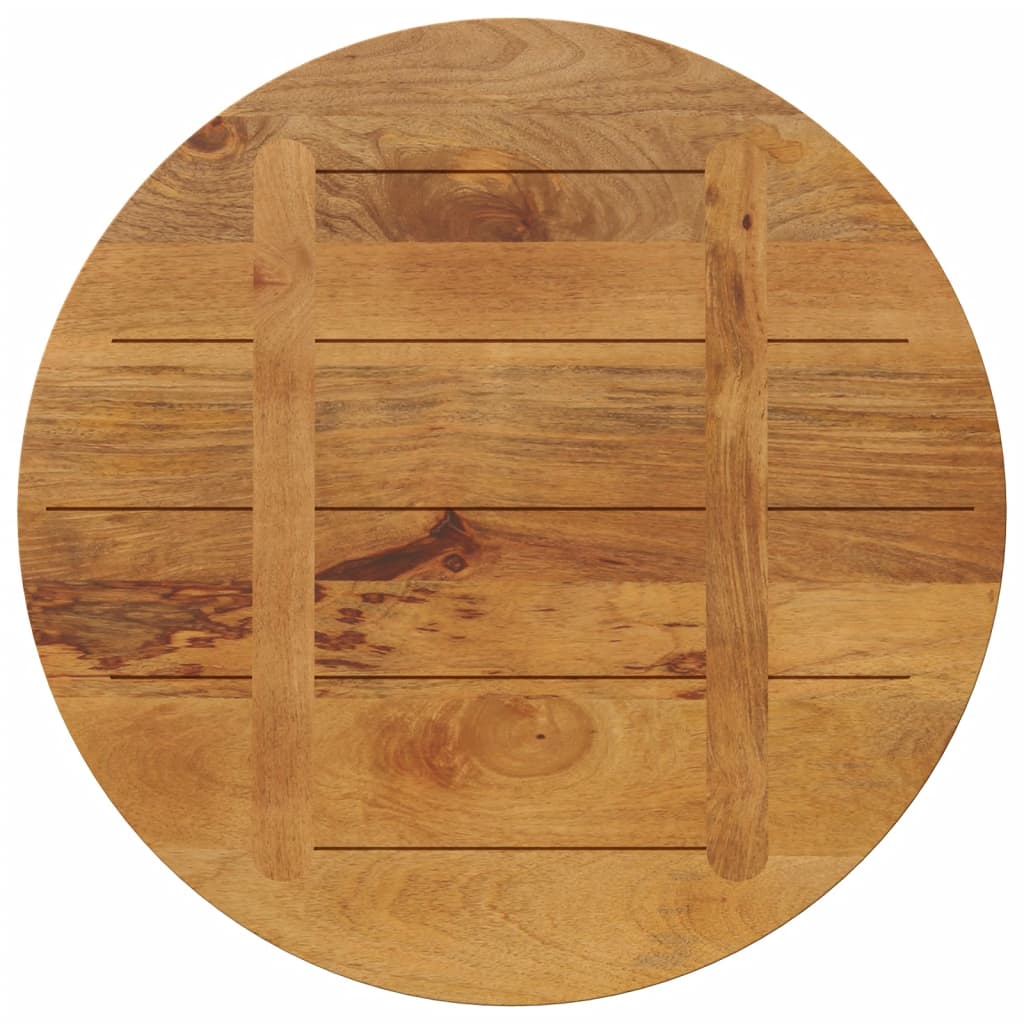 vidaXL Stalviršis, 70x3,8cm, mango medienos masyvas, apskritas