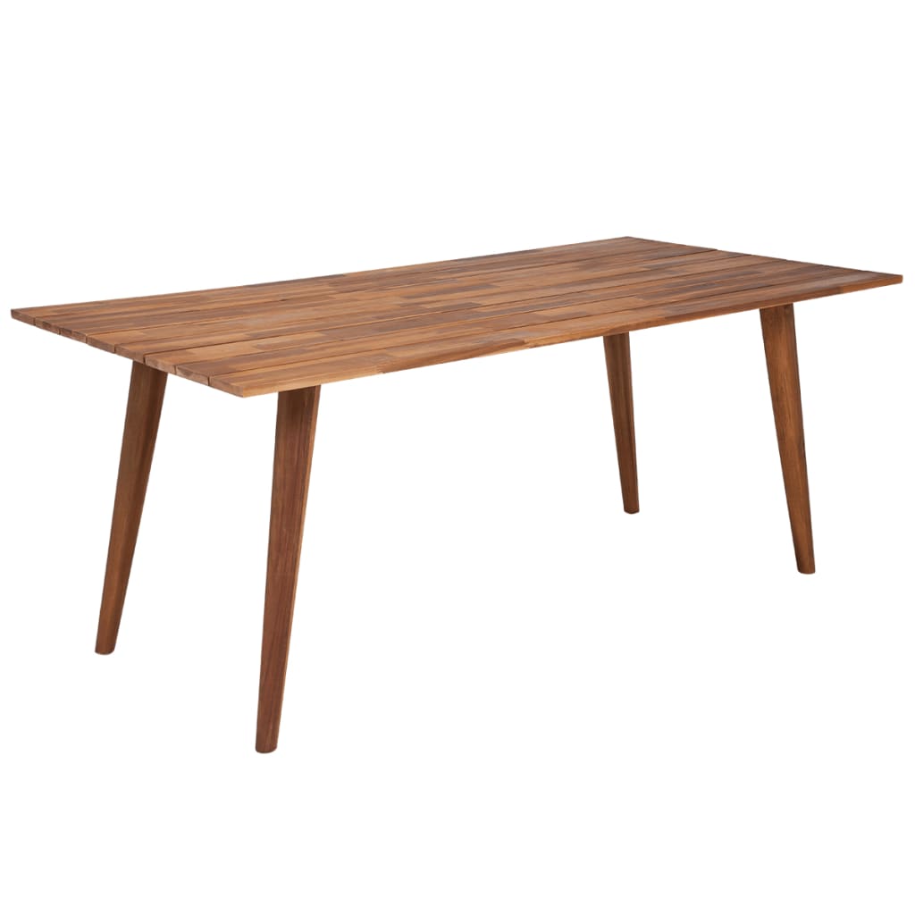 vidaXL Masyvios akacijos medienos valgomojo stalas, rudas