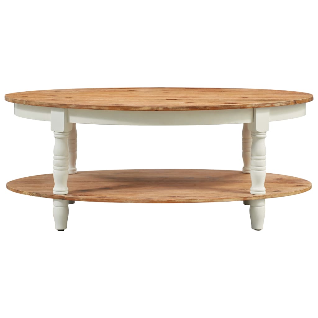vidaXL Kavos staliukas, 102x62,5x42cm, akacijos medienos masyvas