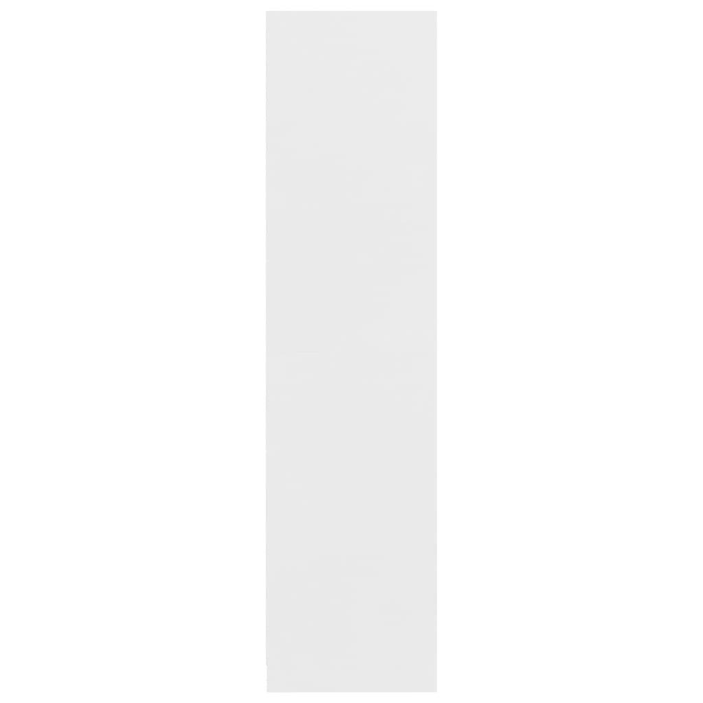 vidaXL Drabužių spinta su stalčiais, baltos spalvos, 50x50x200cm, MDP