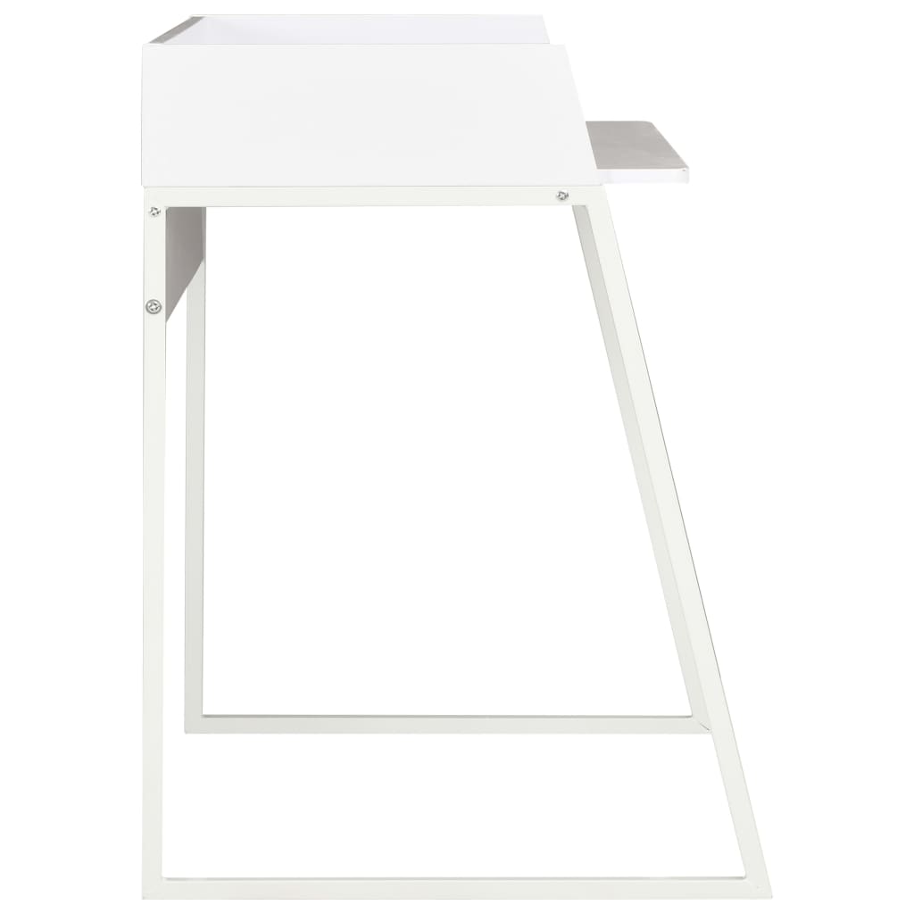 vidaXL Rašomasis stalas, baltos spalvos, 90x60x88cm
