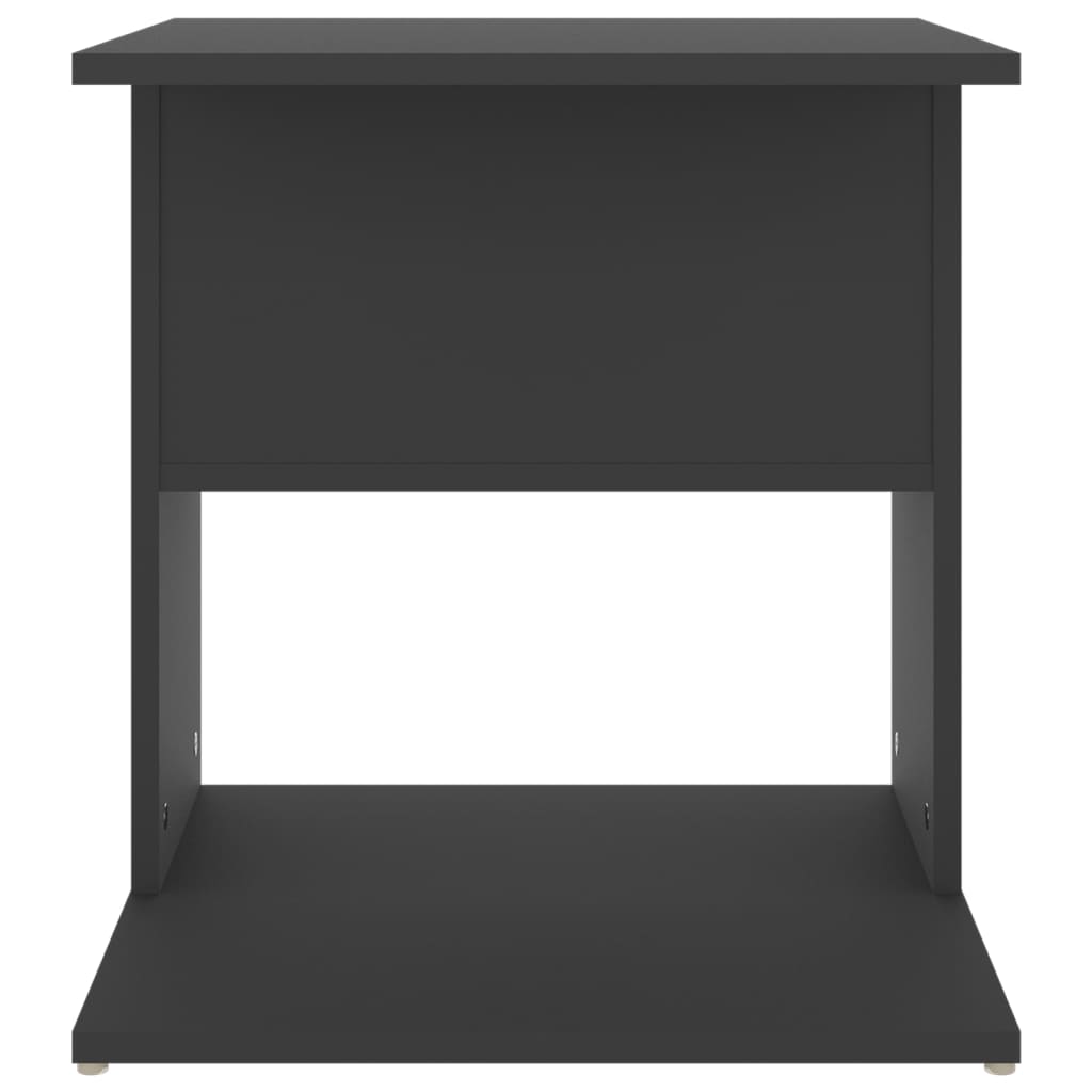 vidaXL Šoninis staliukas, pilkos spalvos, 45x45x48cm, MDP