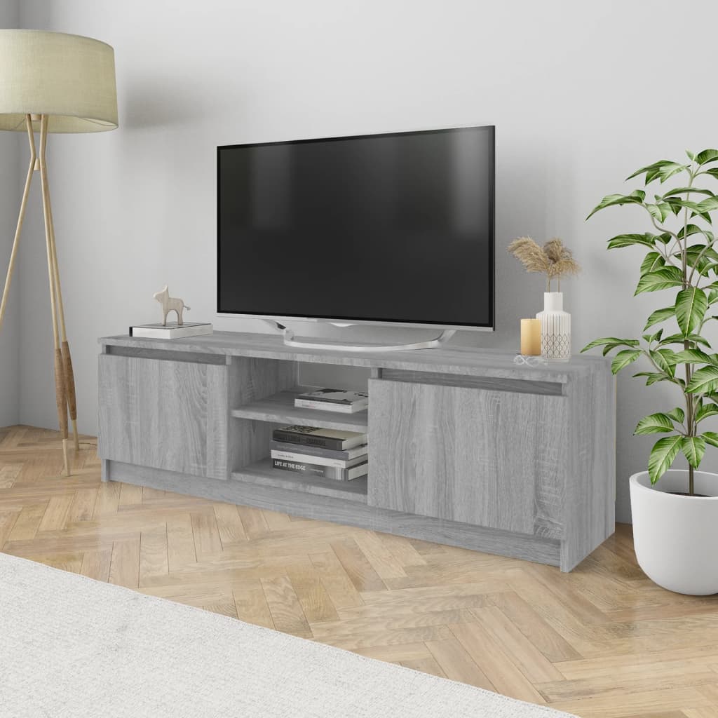 vidaXL Televizoriaus spintelė, pilka ąžuolo, 120x30x35,5cm, mediena