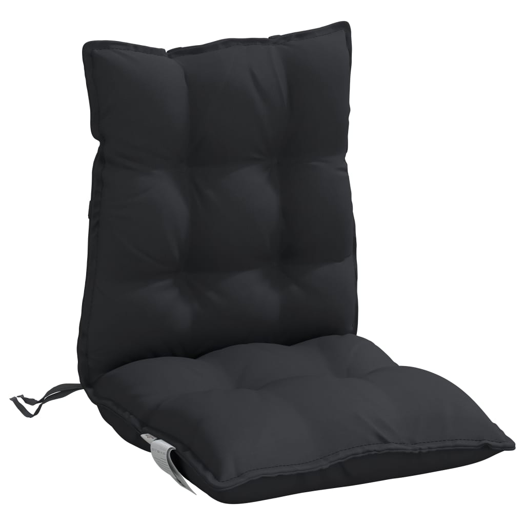 vidaXL Kėdės pagalvėlės, 2vnt., juodos, oksfordo audinys