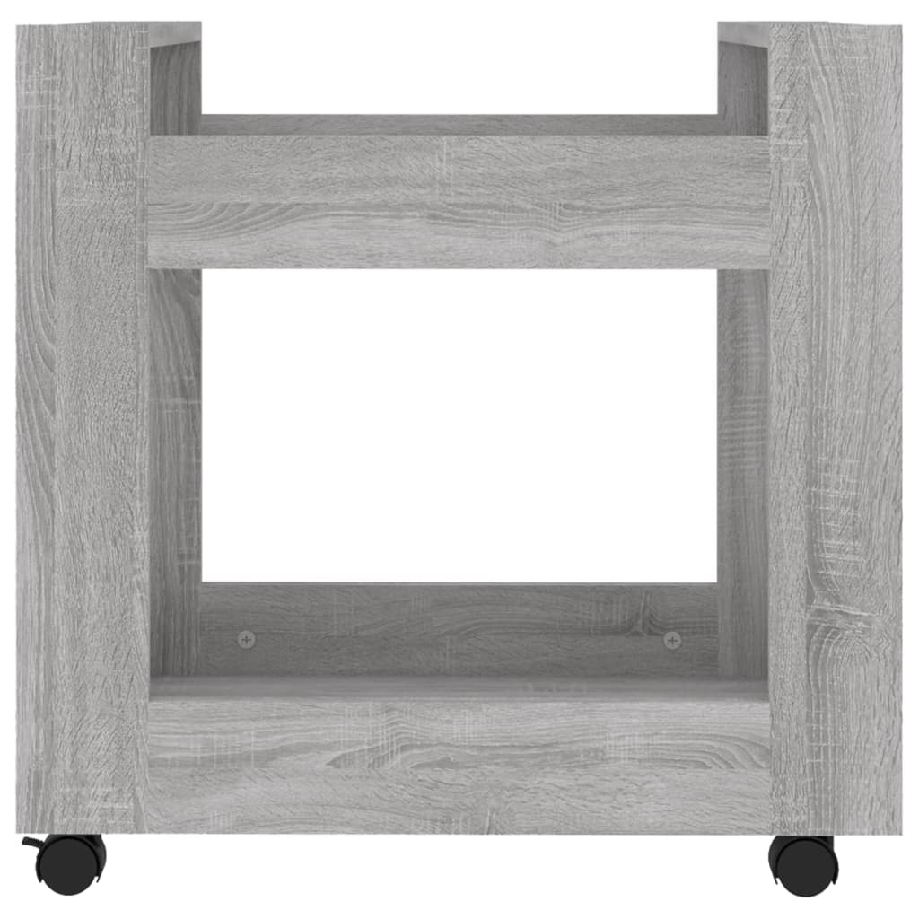 vidaXL Rašomojo stalo lentyna, pilka ąžuolo, 60x45x60cm, mediena