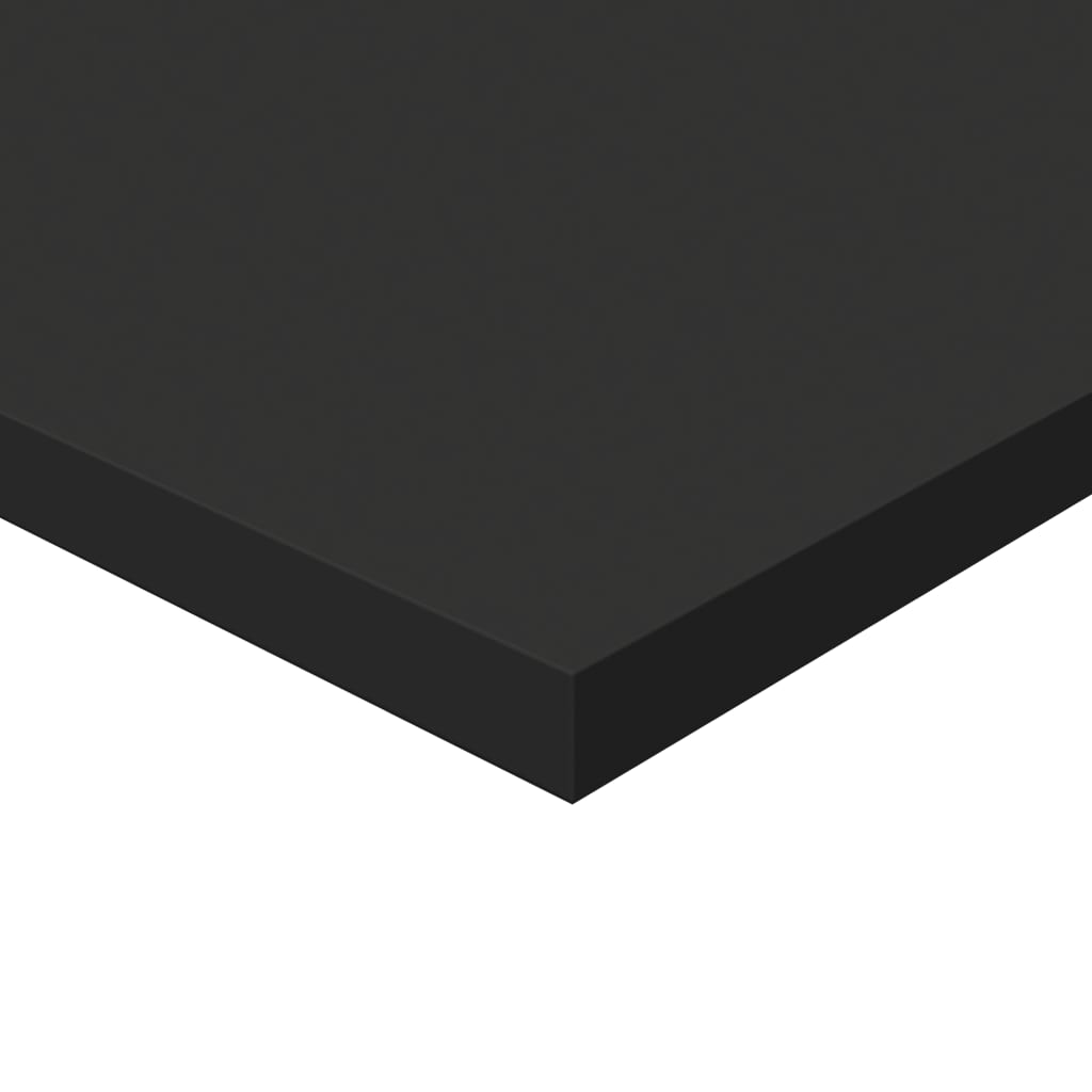 vidaXL Knygų lentynos plokštės, 8vnt., juodos, 60x30x1,5cm, MDP