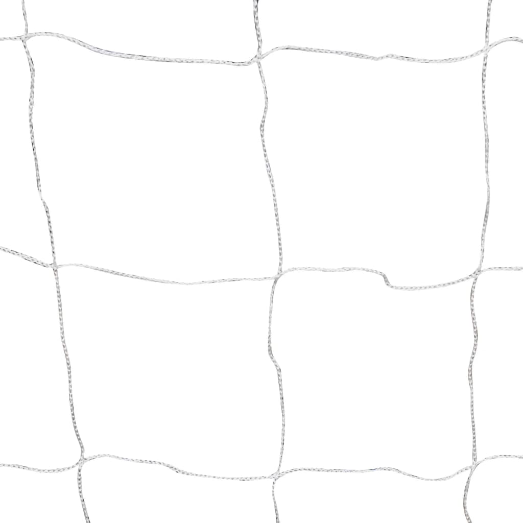 vidaXL Futbolo vartai su tinklu, 2vnt., balta, plienas, 182x61x122cm