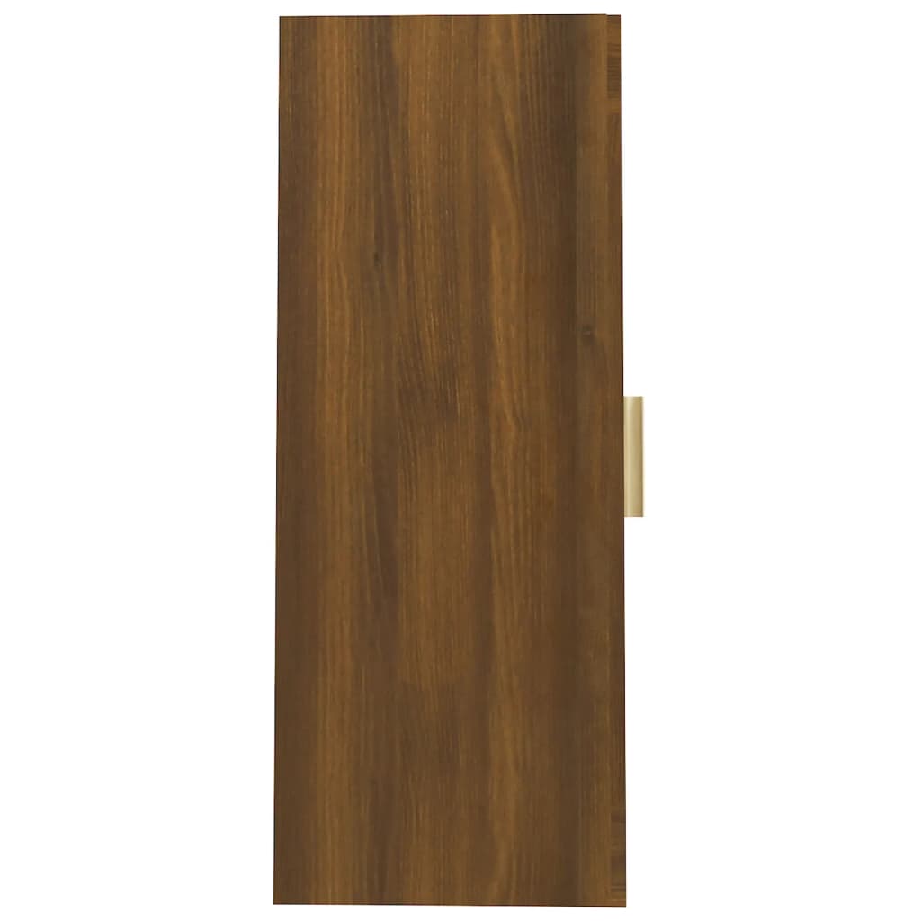 vidaXL Pakabinama sieninė spintelė, ruda ąžuolo, 69,5x34x90cm