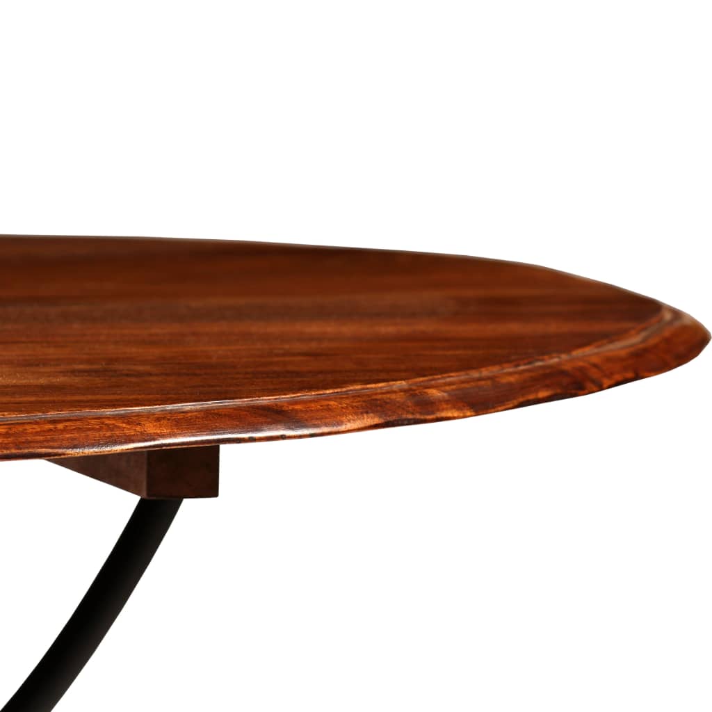 vidaXL Valgomojo stalas, 120x76cm, akacijos masyvas su medaus apdaila