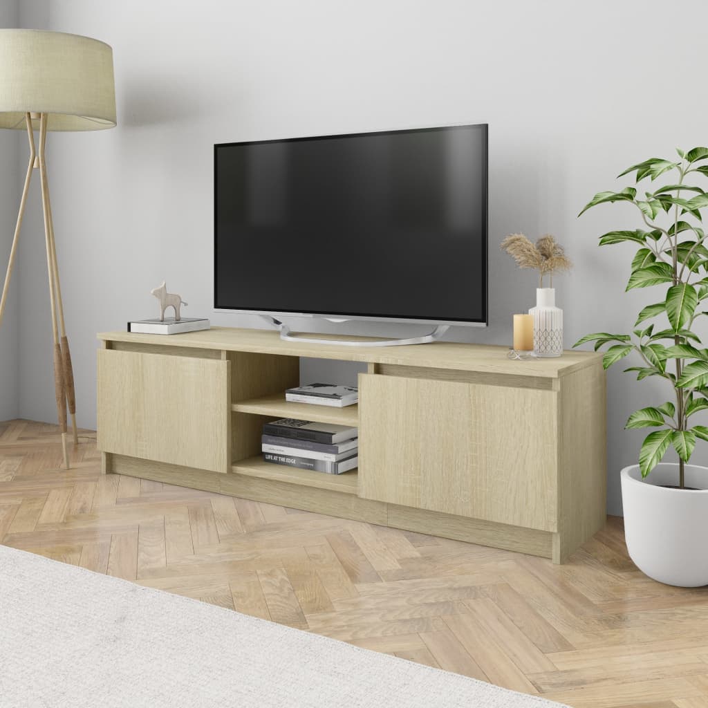 vidaXL Televizoriaus spintelė, ąžuolo, 120x30x35,5cm, apdirbta mediena