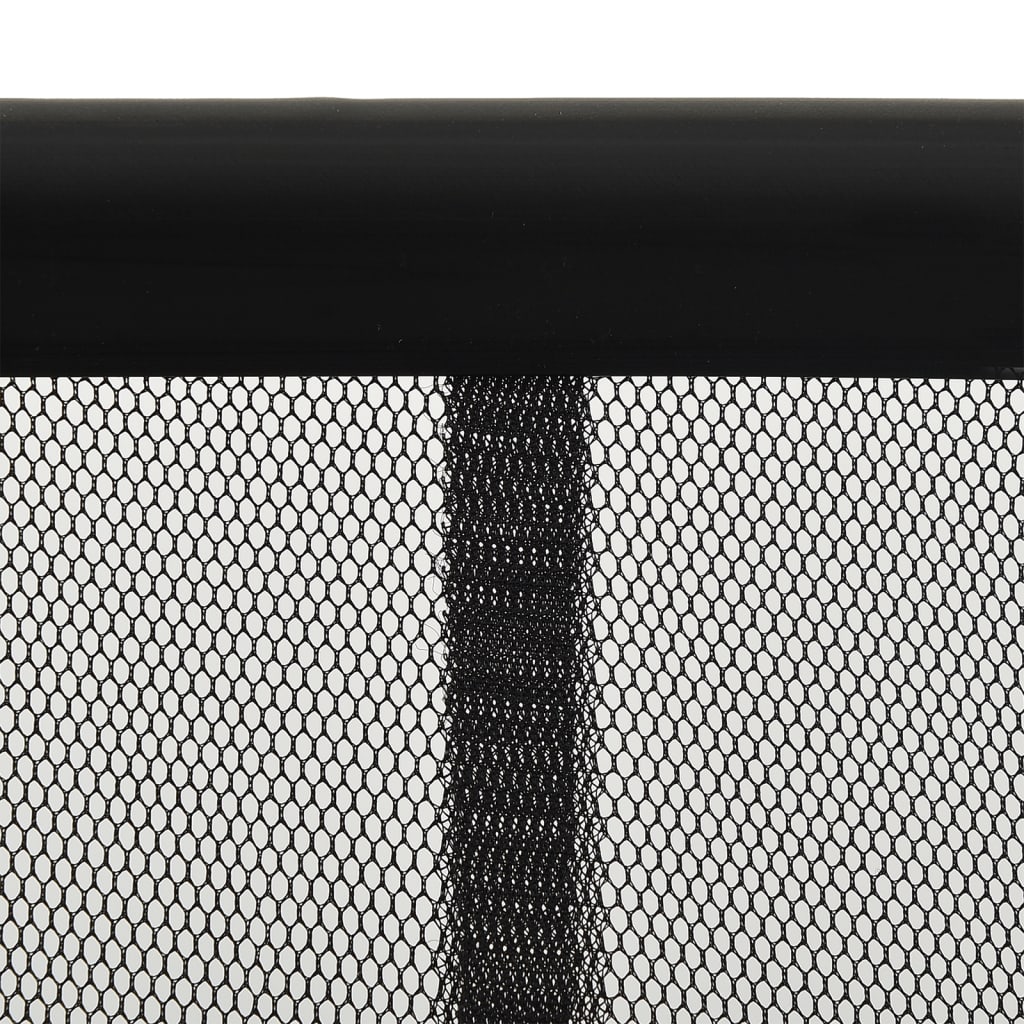 vidaXL Durų tinklelis nuo vabzdžių, juodas, 100x220cm, poliesteris