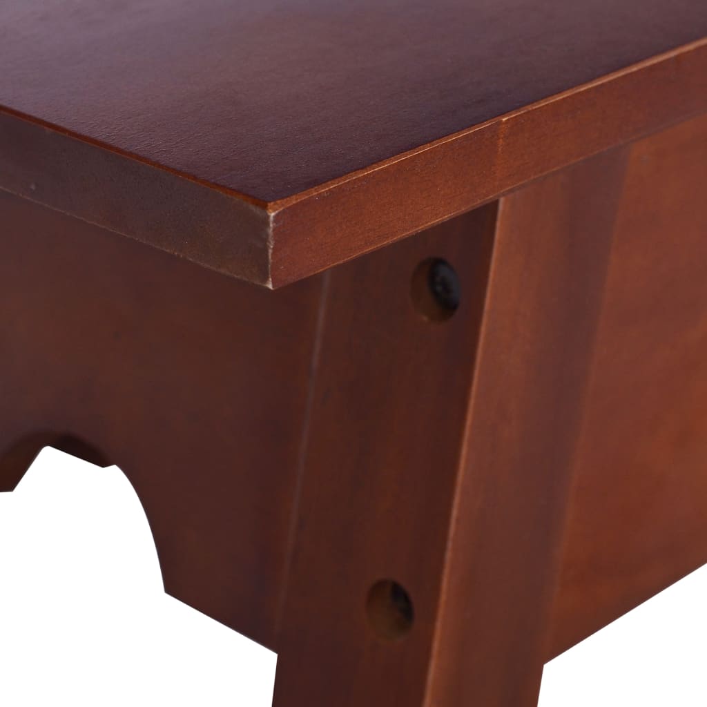 vidaXL Konsolinis staliukas, rudas, 120x30x75cm, raudonmedžio masyvas