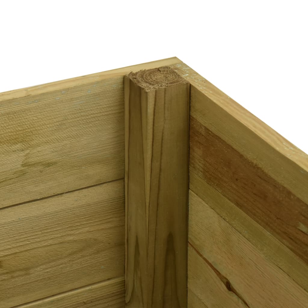 vidaXL Sodo lovelis, 200x150x97cm, impregnuota pušies mediena, aukštas