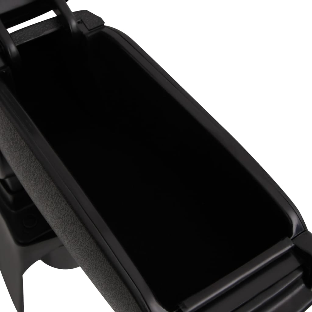 vidaXL Automobilio porankis, juodos spalvos, 16x36x(41–57)cm, ABS