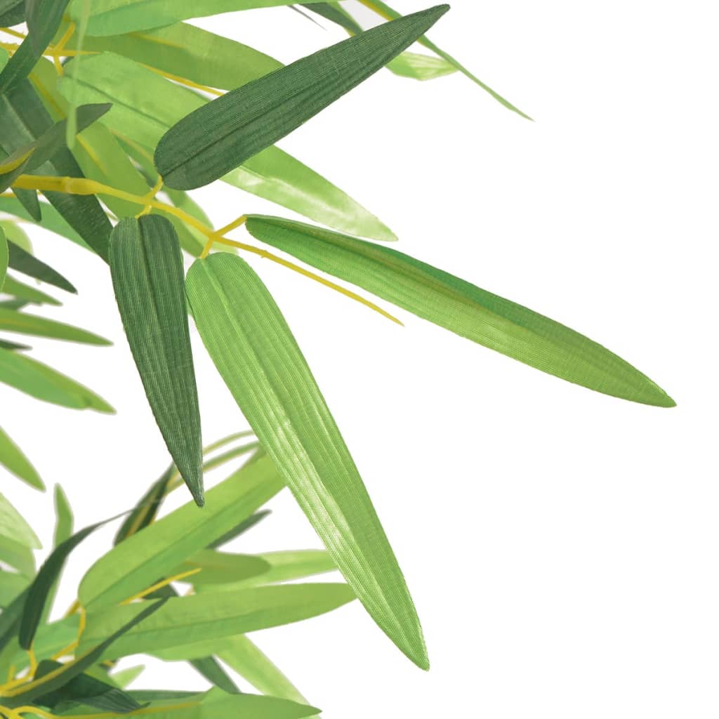 vidaXL Dirbtinis bambuko augalas su vazonu, 120 cm, žalias