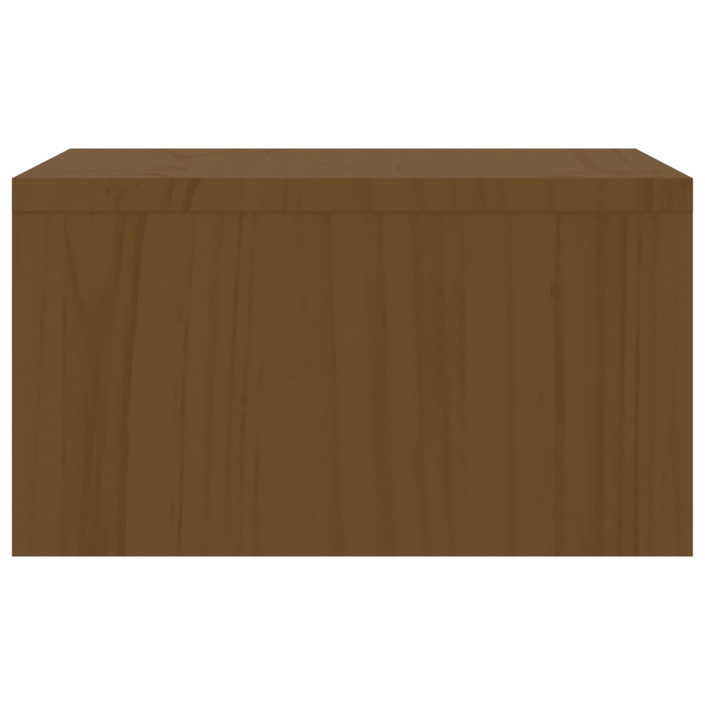 vidaXL Monitoriaus stovas, medaus rudas, 50x27x15cm, pušies masyvas