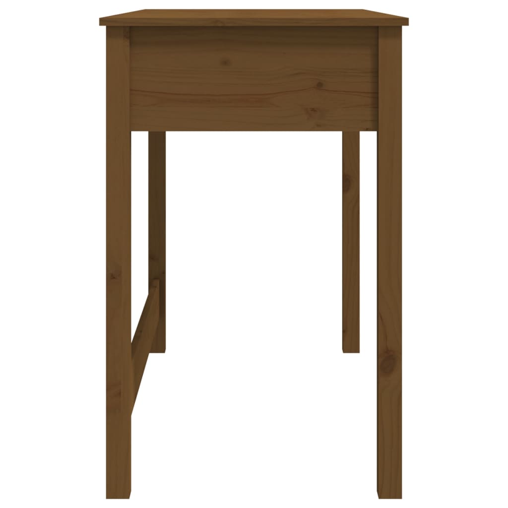 vidaXL Rašomasis stalas su stalčiais, rudas, 100x50x78cm, pušis