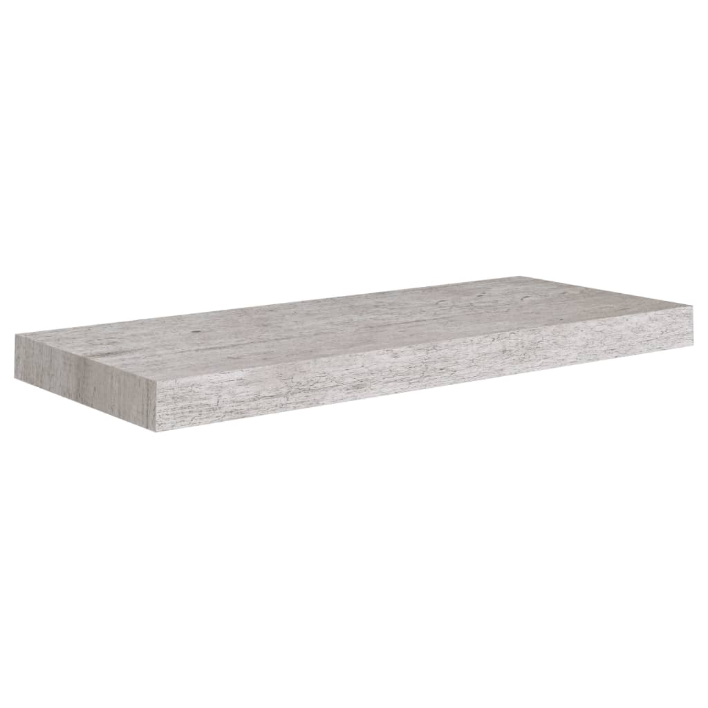 vidaXL Pakabinama sieninė lentyna, betono pilka, 60x23,5x3,8cm, MDF