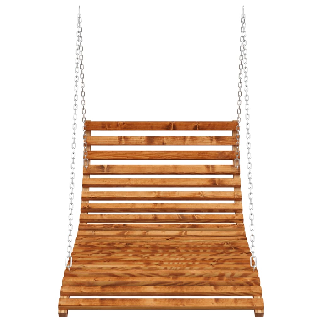 vidaXL Supamas gultas, 115x147x46cm, tikmedžio apdaila dengta mediena