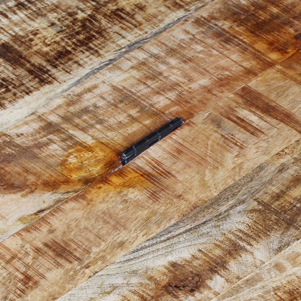 vidaXL Kavos staliukas, neapdorota mango mediena, 70x70x40cm