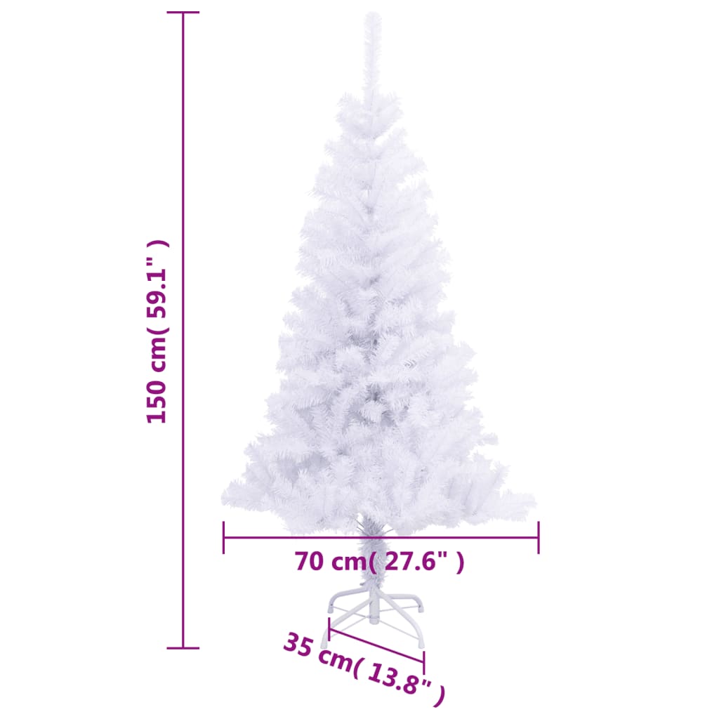 vidaXL Dirbtinė Kalėdų eglutė su stovu, 150cm, 380 šakų