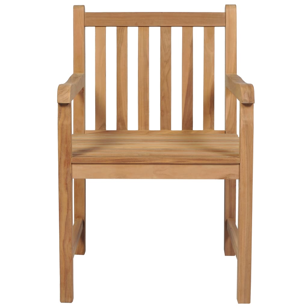 vidaXL Lauko kėdės, 8vnt., tikmedžio medienos masyvas