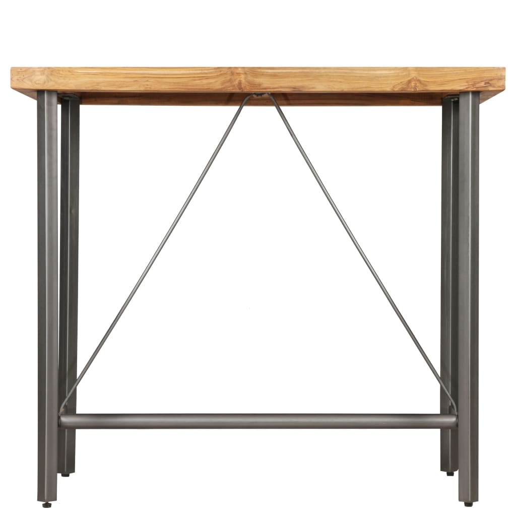 vidaXL Baro stalas, perdirbtas tikmedis, 120x58x106cm