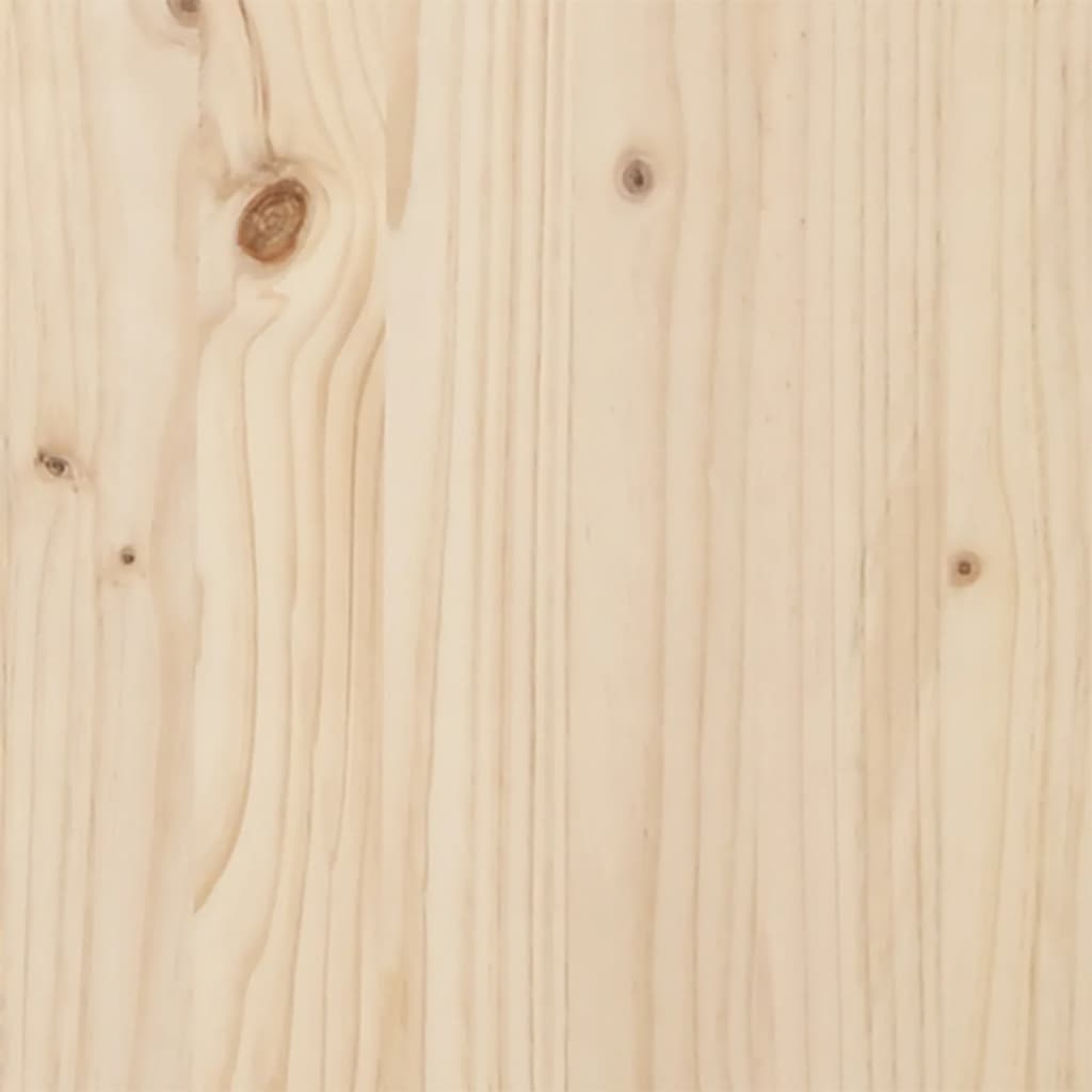 vidaXL Lovos rėmas su galvūgaliu, 140x190cm, pušies medienos masyvas