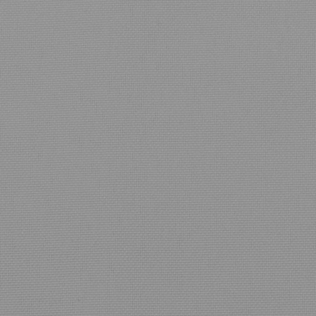 vidaXL Saulės gulto čiužinukas, pilkos spalvos, 186x58x3cm, audinys