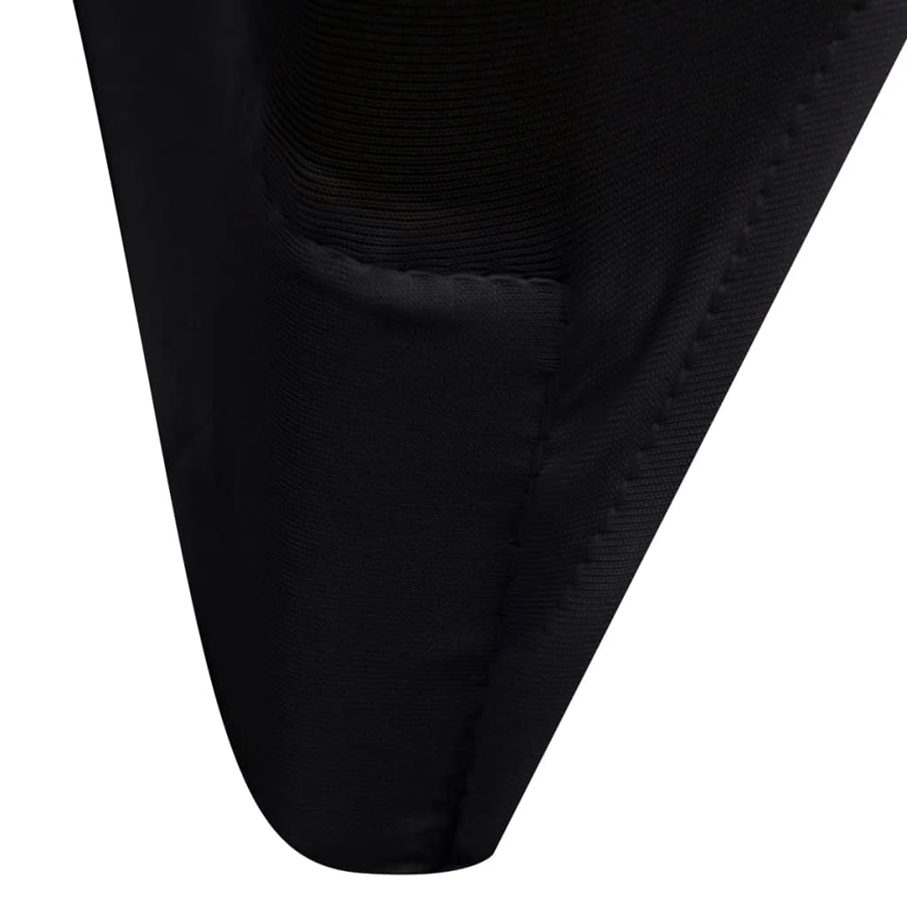vidaXL Kėdžių užvalkalai, 24vnt., juodos spalvos, įtempiami (4x241198)