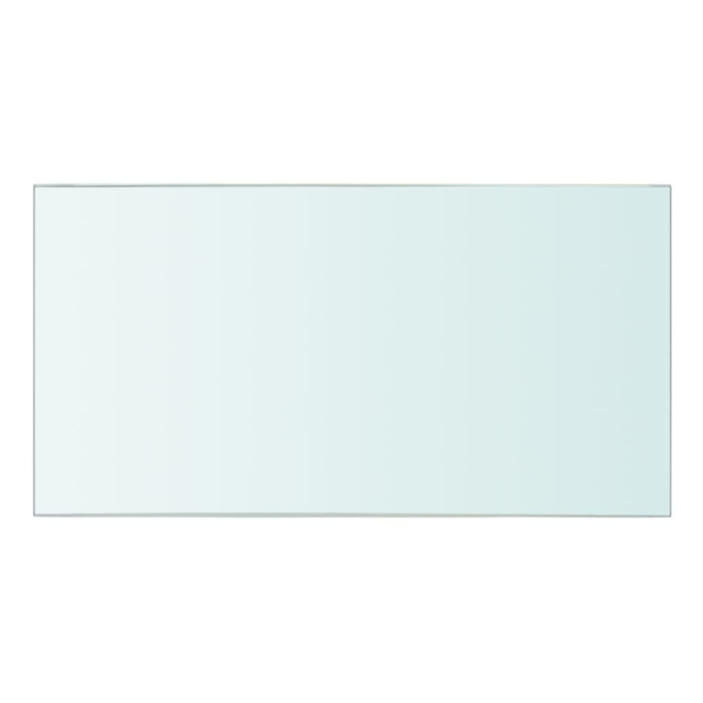 vidaXL Lentynos, 2vnt., skaidrios, 30x12cm, stiklo plokštė (243807x2)