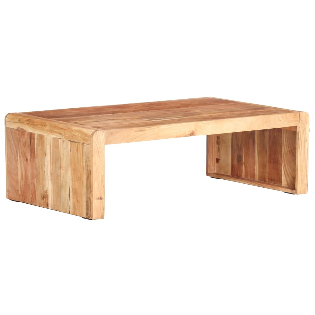 vidaXL Kavos staliukas, 110x63x35cm, akacijos medienos masyvas