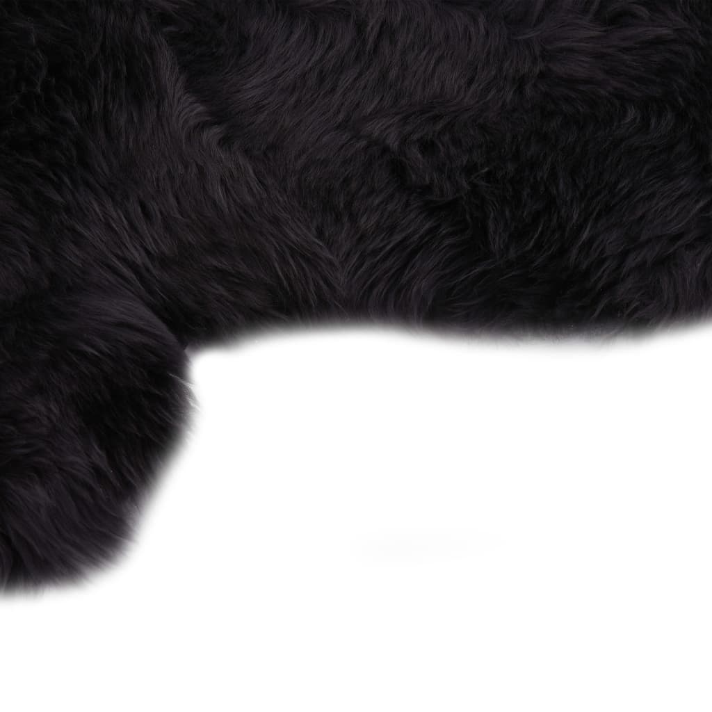 vidaXL Avies kailio kilimėlis, tamsiai pilkos spalvos, 60x180 cm