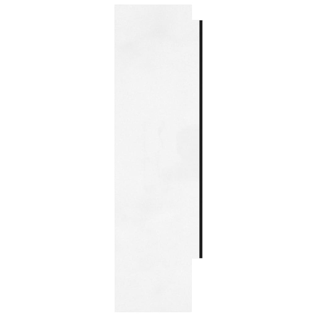 vidaXL Veidrodinė vonios spintelė, balta, 80x15x60cm, MDF, blizgi