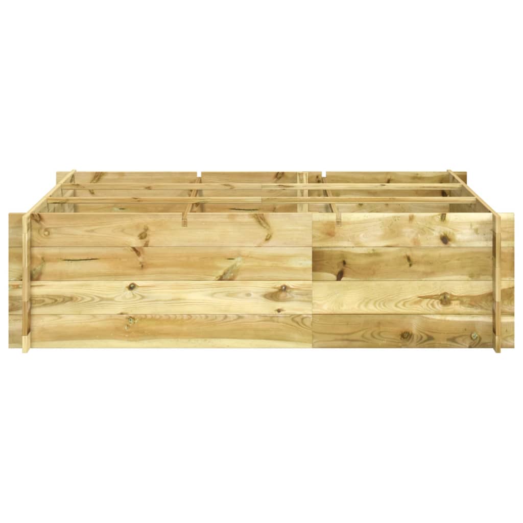 vidaXL Lovelis, 150x100x40cm, impregnuota mediena, aukštas