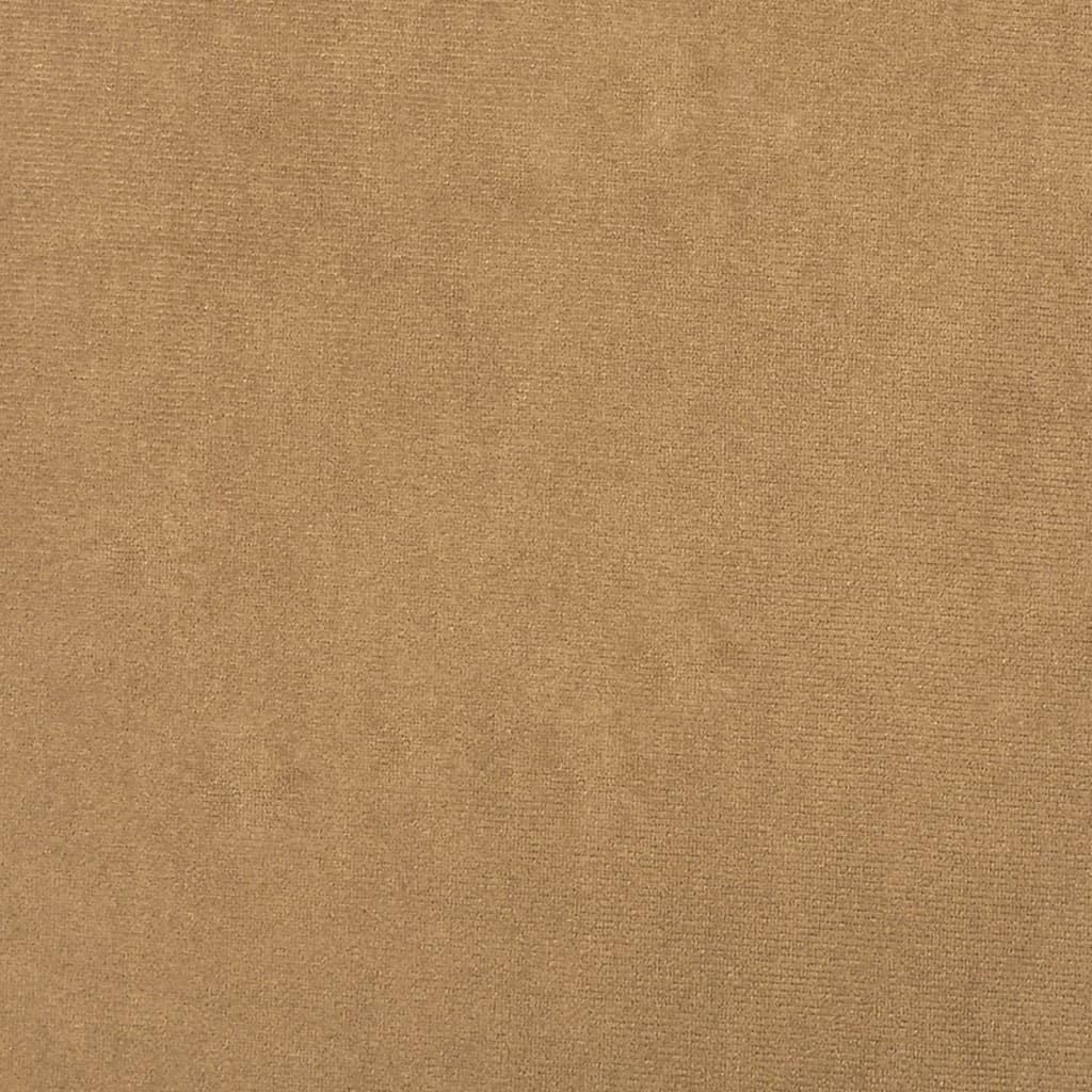 vidaXL Krėslas, rudos spalvos, 60cm, aksomas